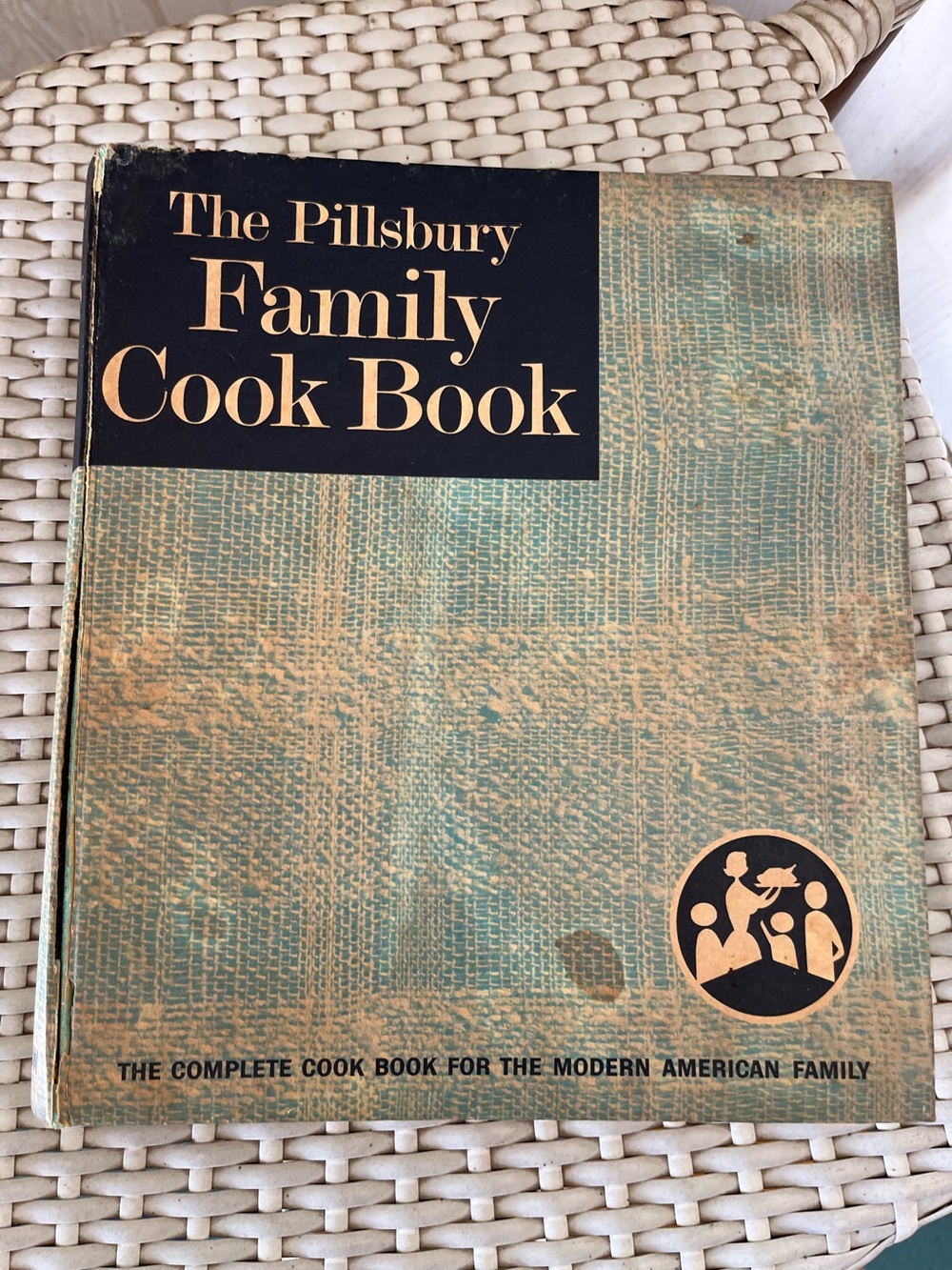 Vintage Pillsbury Family Cook Book - Teal & Black Cover 1963